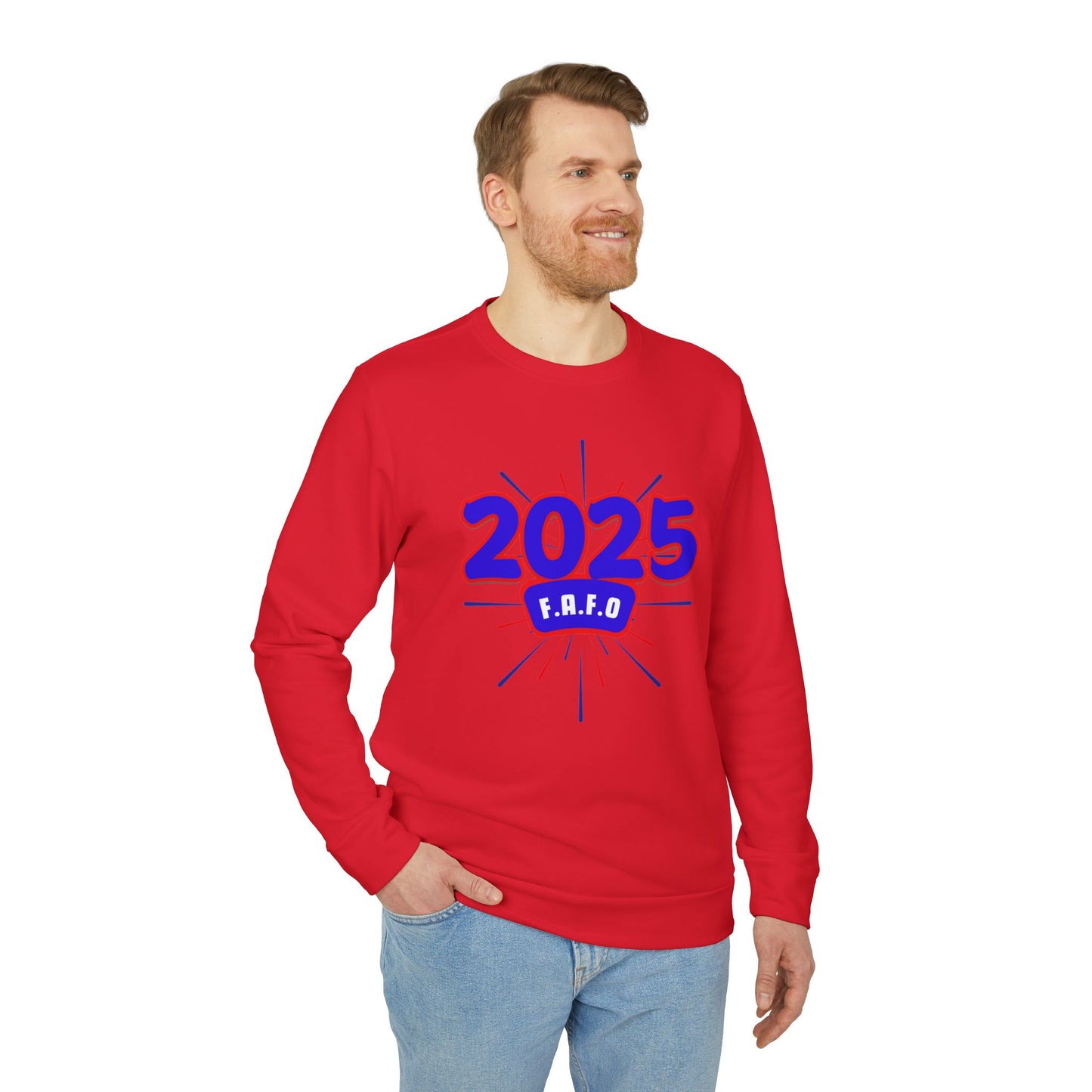 Adidas Unisex Fleece "F.A.F.O." Crewneck Sweatshirt, Anti-Trump Regime Shirt, Fight Oligarchy Shirts, F around... You Know the Rest Shirt