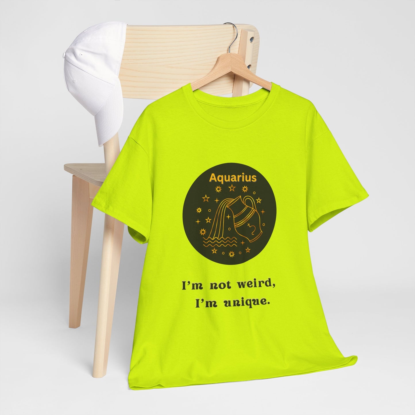 Aquarius T-Shirt, Aquarius Horoscope Gifts, Birth Month Gifts, Zodiac Sign T-Shirt Gifts, Astrology T-Shirt, Unisex Heavy Cotton Tee
