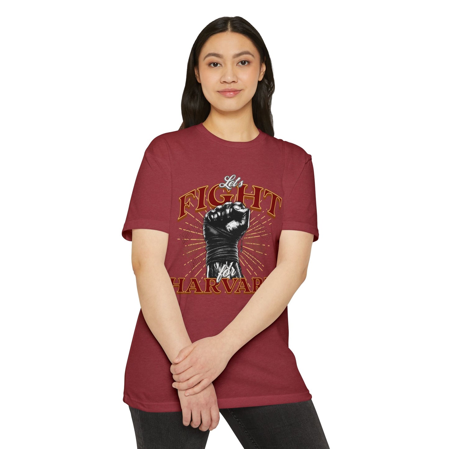 Empowering Fight for Hardvard University T-Shirt | Trump vs. Harvard T-Shirts, Spirit of Democracy, Standing with Hardvard Tee