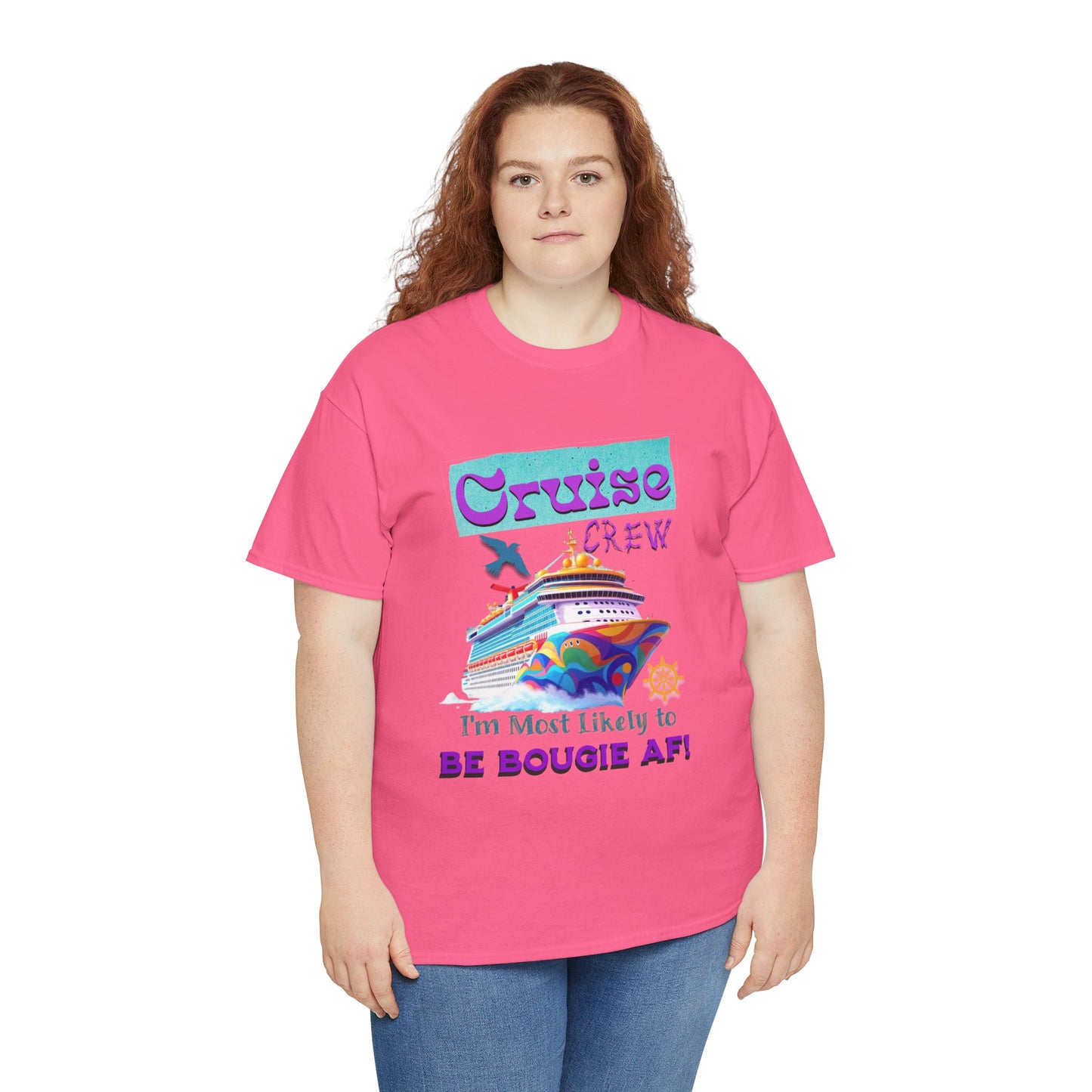 Cruise Crew Tee - I'm Most Likely to Be Bougie AF, Travel Shirt, Vacation Apparel, Cruise Outfits, Summer Fun Clothing for the Bougie Crew