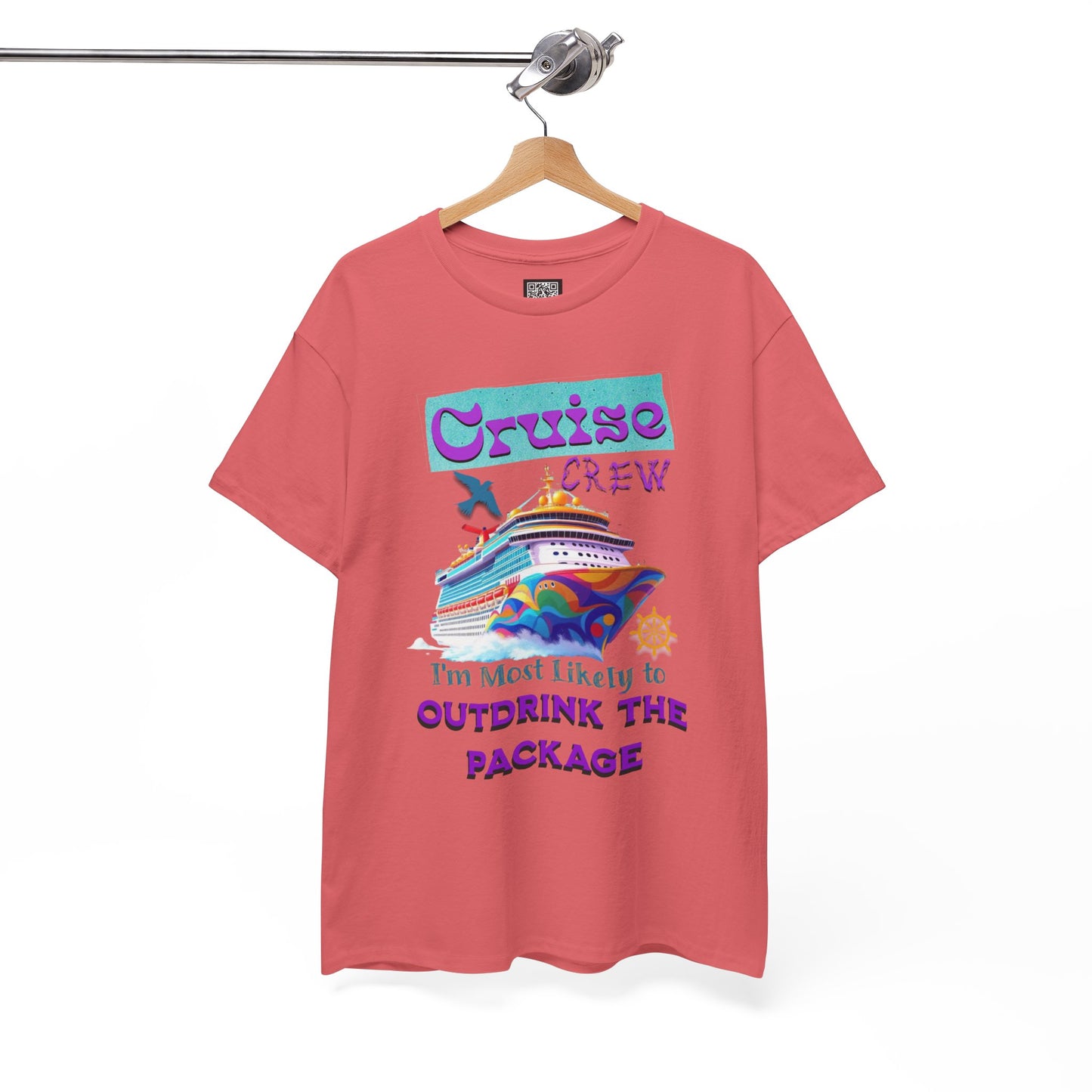 Cruise Crew Outdrink Package Tee | Fun Vacation T-Shirt | Perfect for Summer, Group Trips, Gifts, Drink Package T-Shirt for Cruise