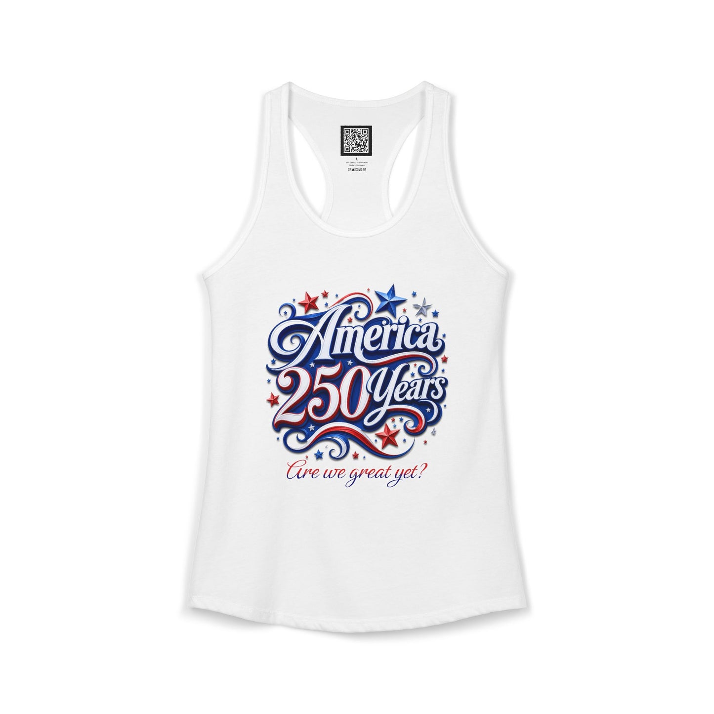 Women's America 250 Year's Racerback Tank 4th of July T-Shirt