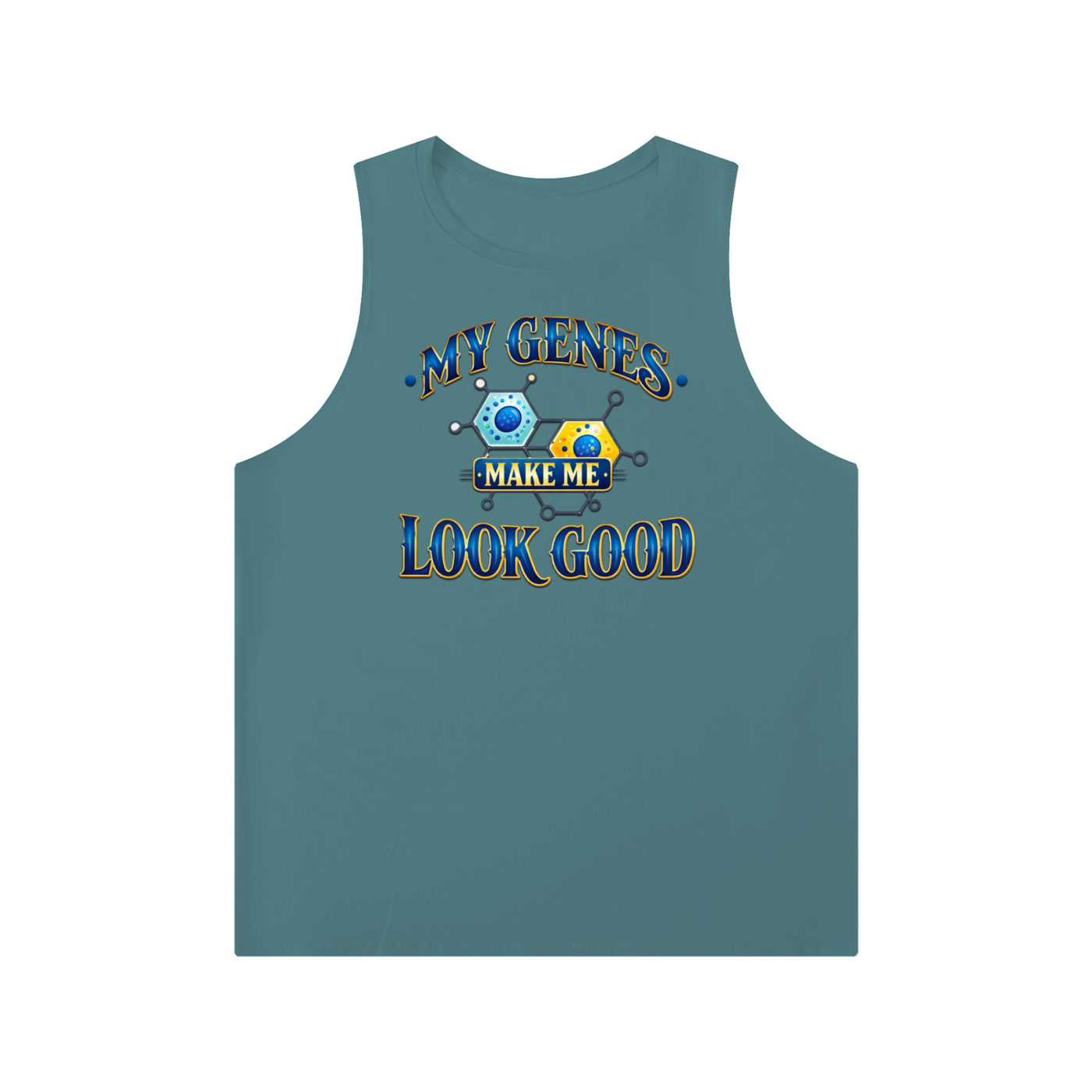 Men's Solid Color Crewneck Tank Top