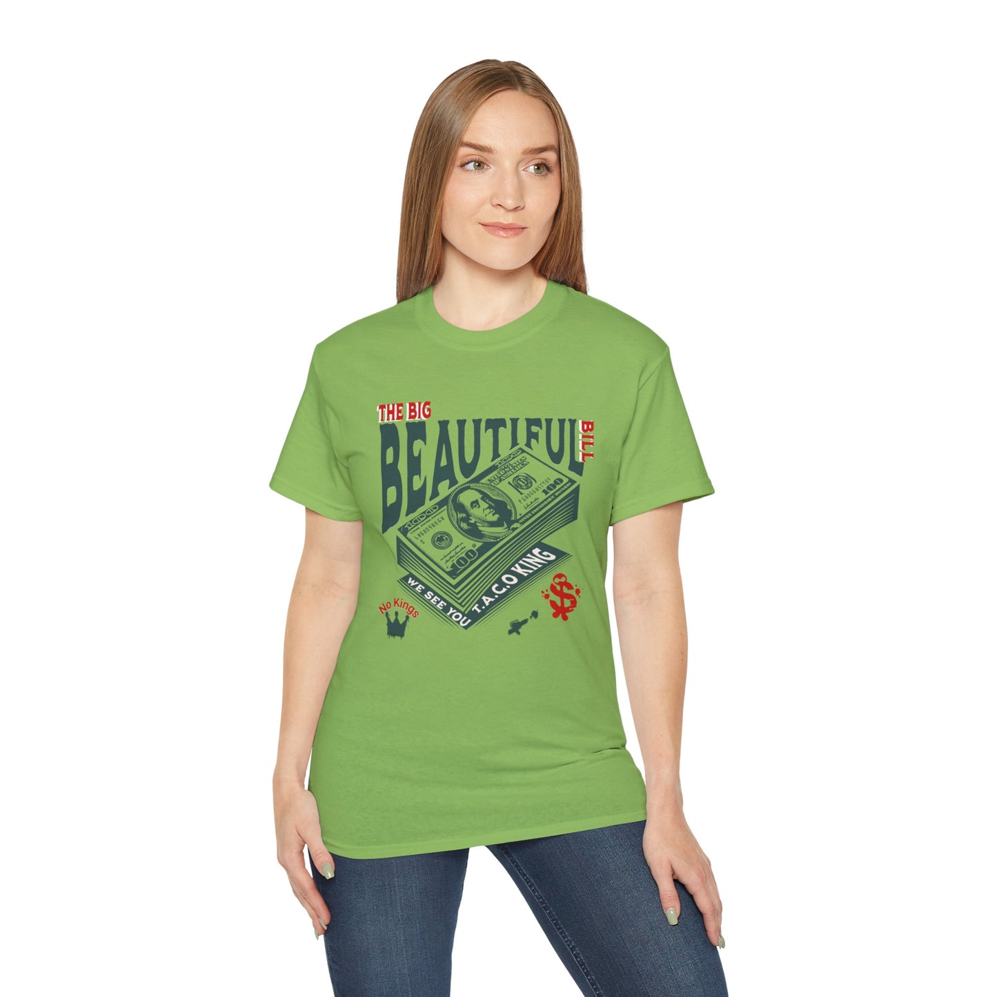 T.A.C.O Donald: Big Beautiful Bill T-Shirt, The Only One Big Beautiful Bill Shirt, No Kings and Hands Off Protest Shirts, Money Falling Shirt