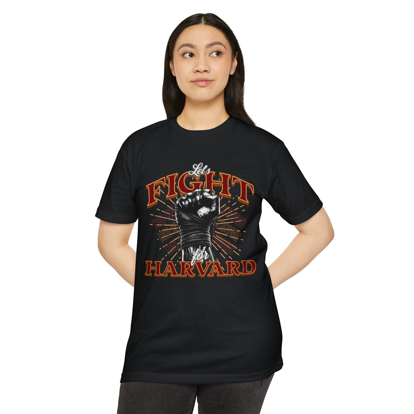 Empowering Fight for Hardvard University T-Shirt | Trump vs. Harvard T-Shirts, Spirit of Democracy, Standing with Hardvard Tee