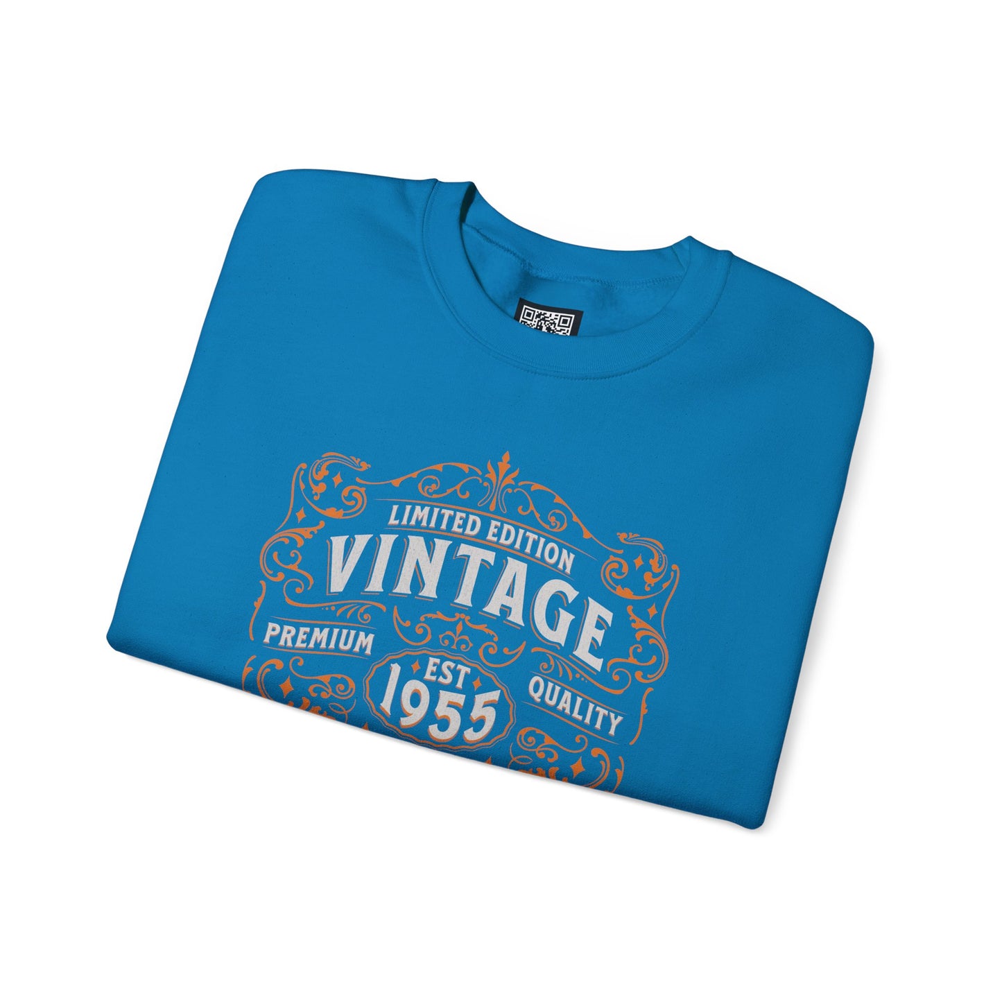 Personalized Vintage Perfection Crewneck Sweatshirt – Retro Graphic Pullover Shirt