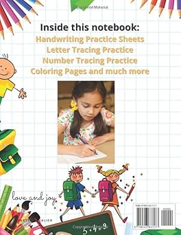 Primary Writing Composition for K-3rd Grades: Practice Writing, Tracing, Coloring, Letters and Numbers