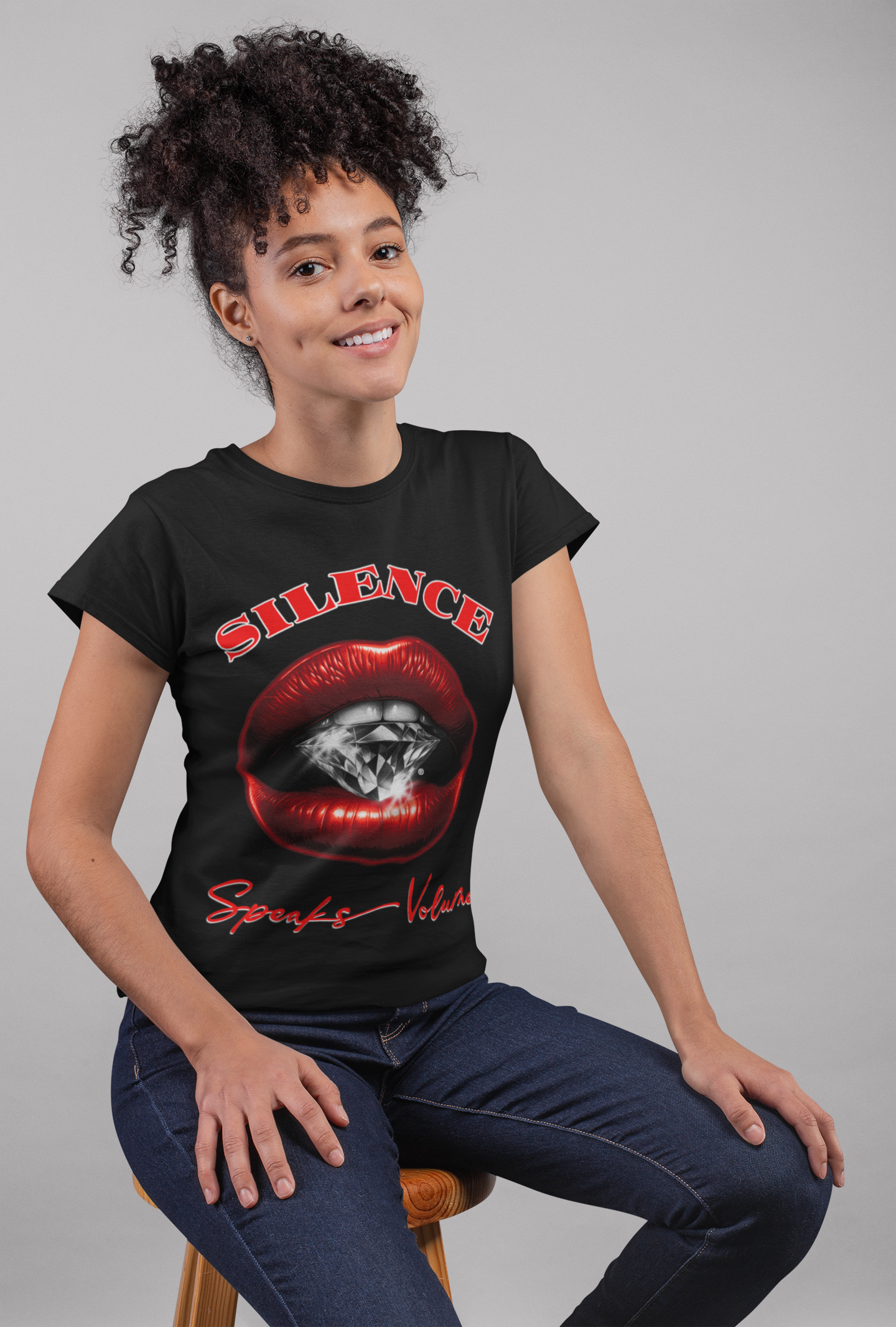 Statement Graphic Tee, Silence Speaks Loud Fashion Style, Trendy Urban Wear, Perfect for Parties, Unique Gift Idea, Casual Outfit Essential