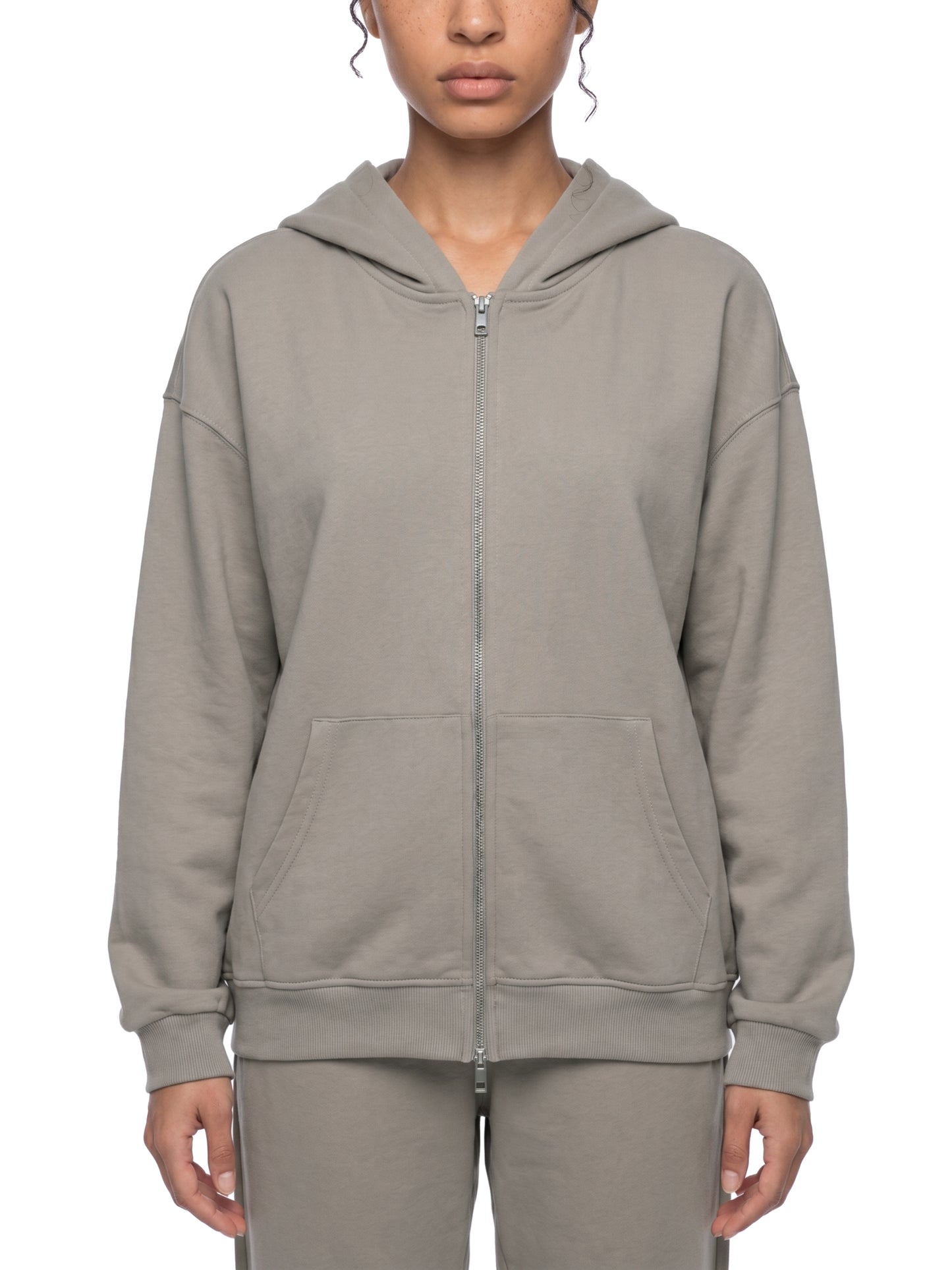 "Track Star" Unisex Full-Zip Drop Shoulder Hoodie