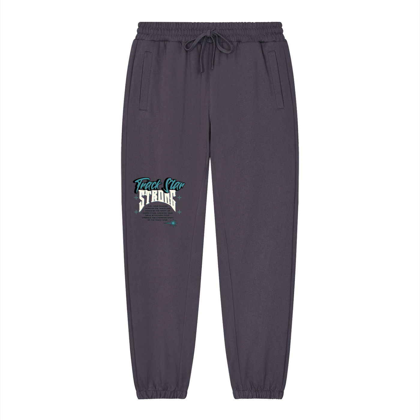 "Track Star" Unisex Loose Fit Tapered Jogger Pants