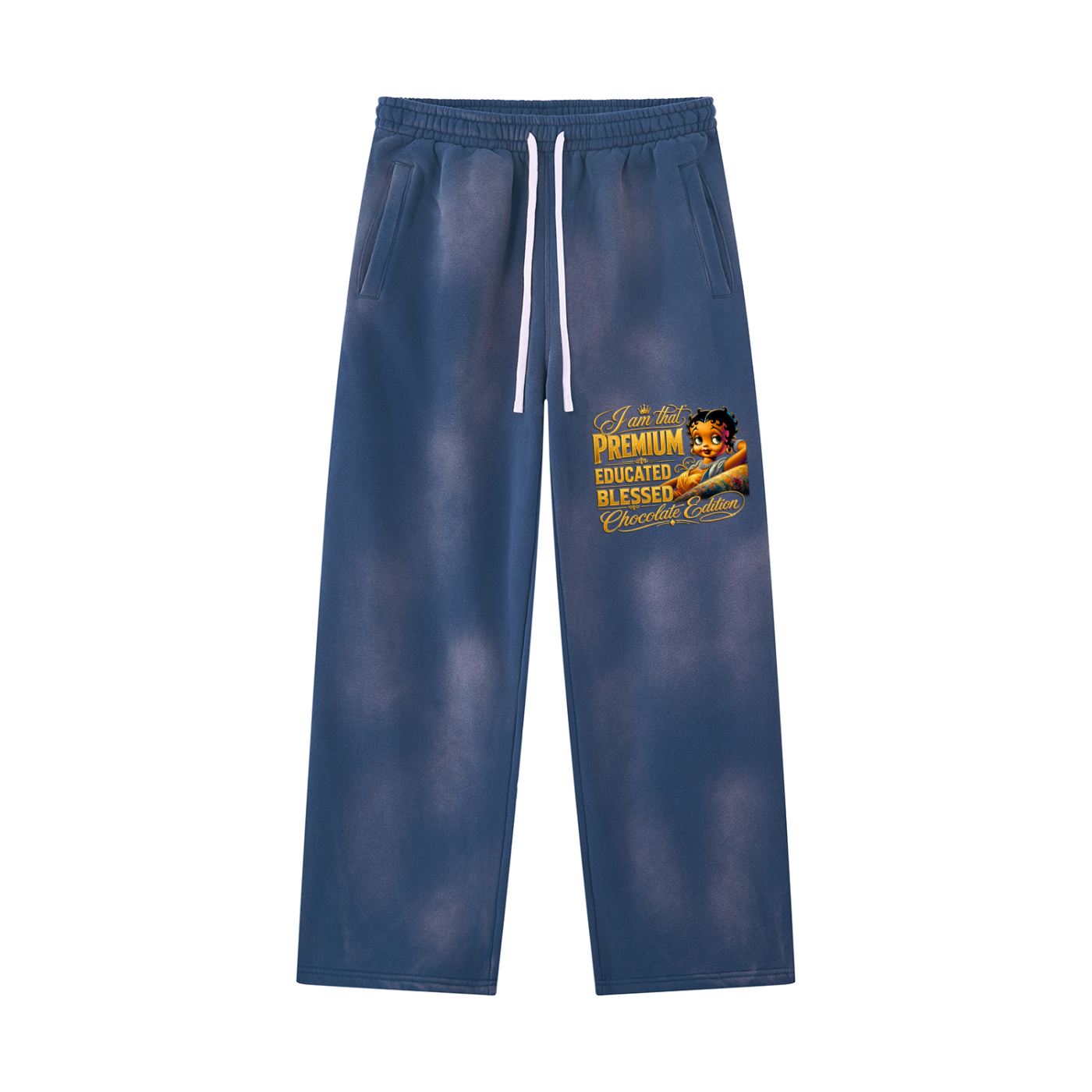 Unisex Sunfade Wide Leg Fleece Sweatpants