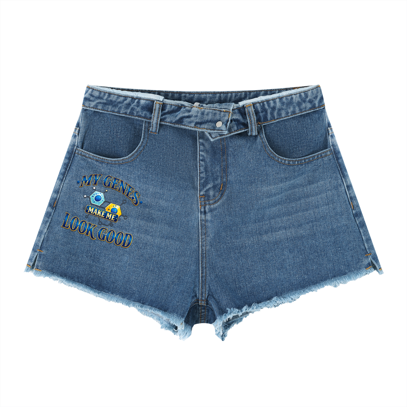 Women’s Vintage Wash High Rise Denim Shorts