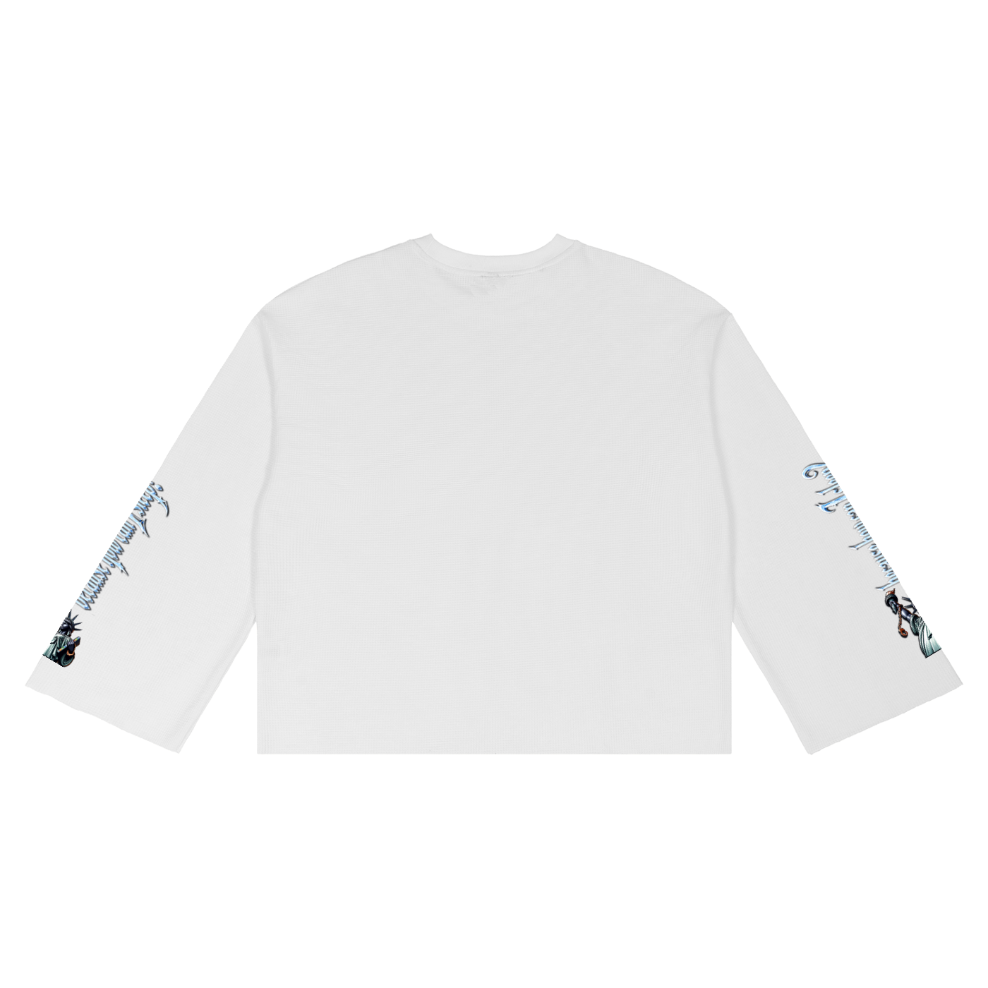 Unisex Waffle Raw Edge T-Shirt