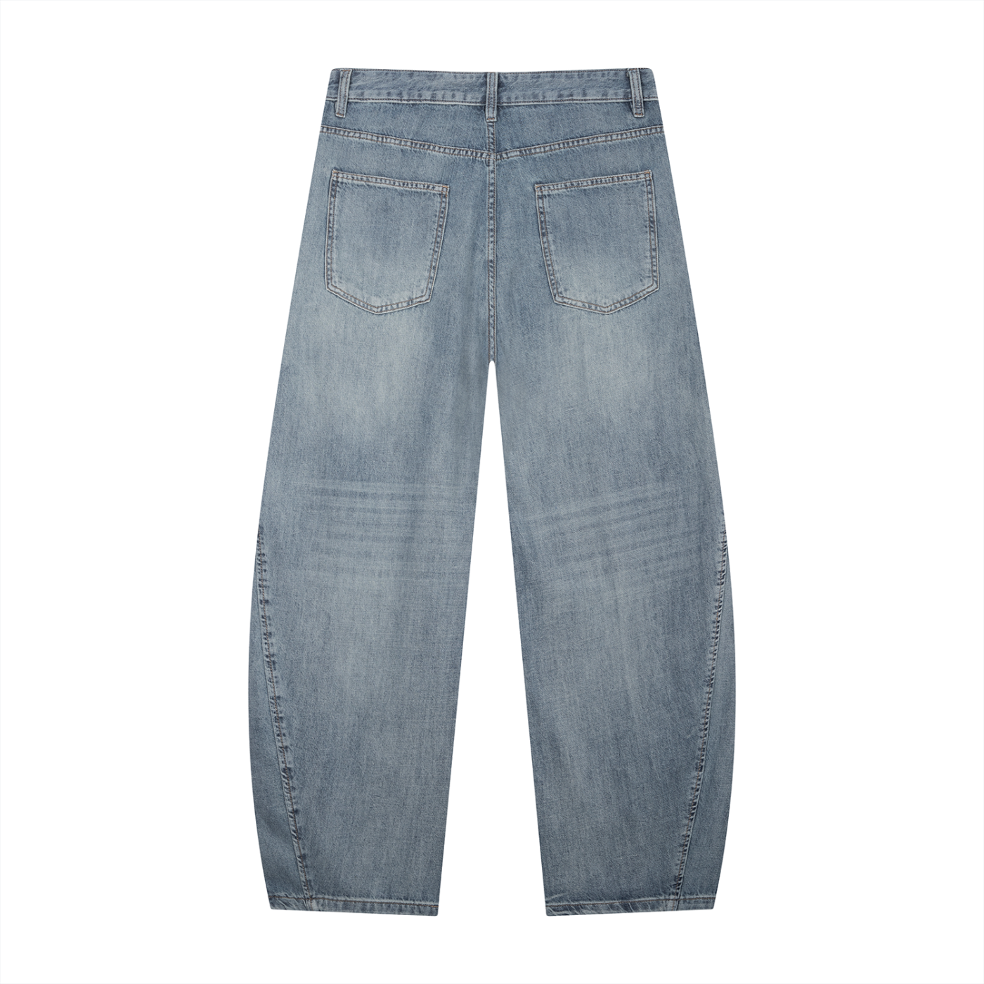 Blessed – Men's Vintage Wash Barrel Leg Graphic Jeans