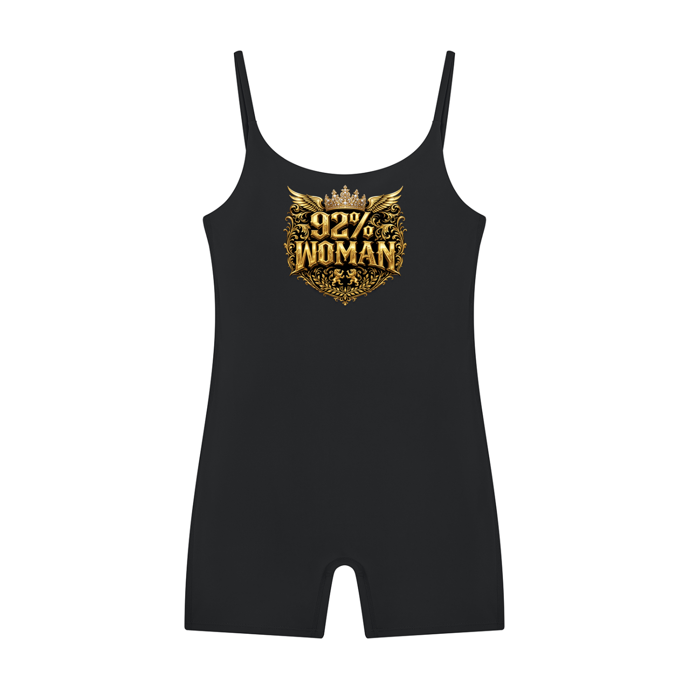 92% Woman – Women's Graphic Yoga Romper Unitard