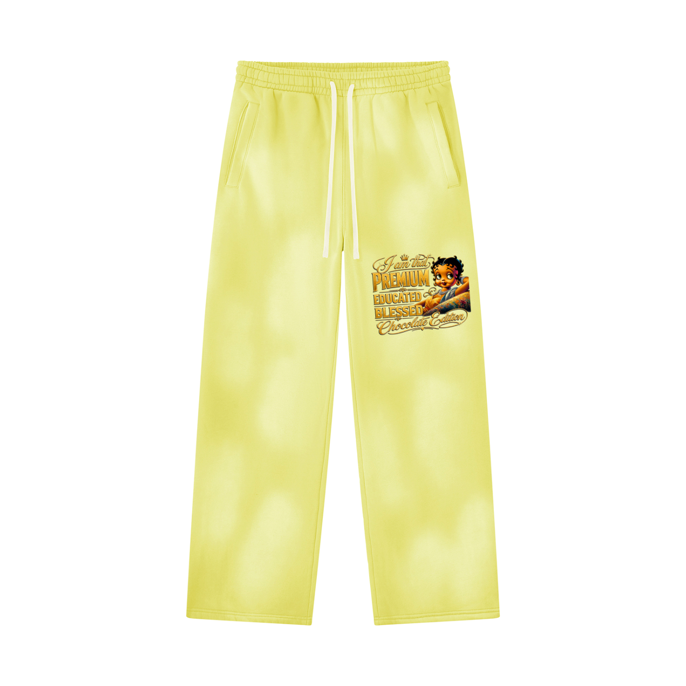 Unisex Sunfade Wide Leg Fleece Sweatpants