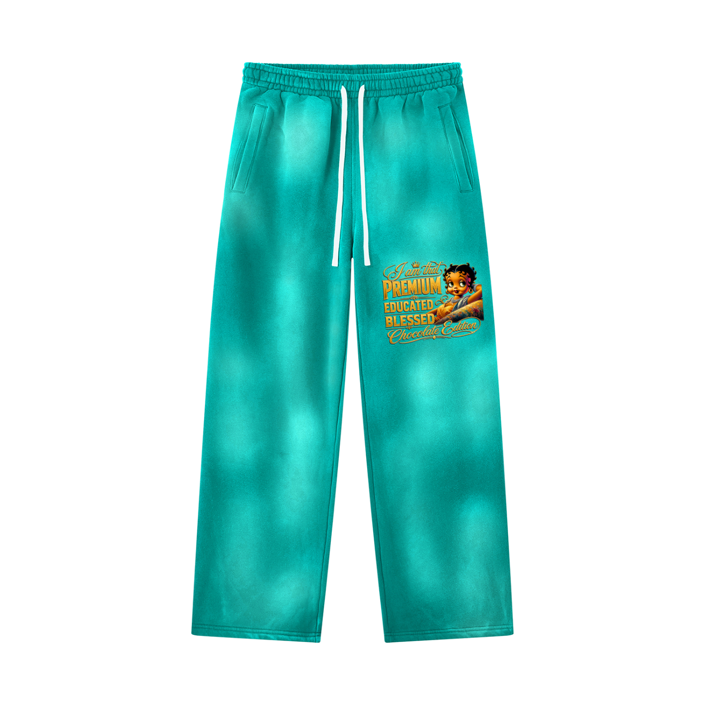 Unisex Sunfade Wide Leg Fleece Sweatpants