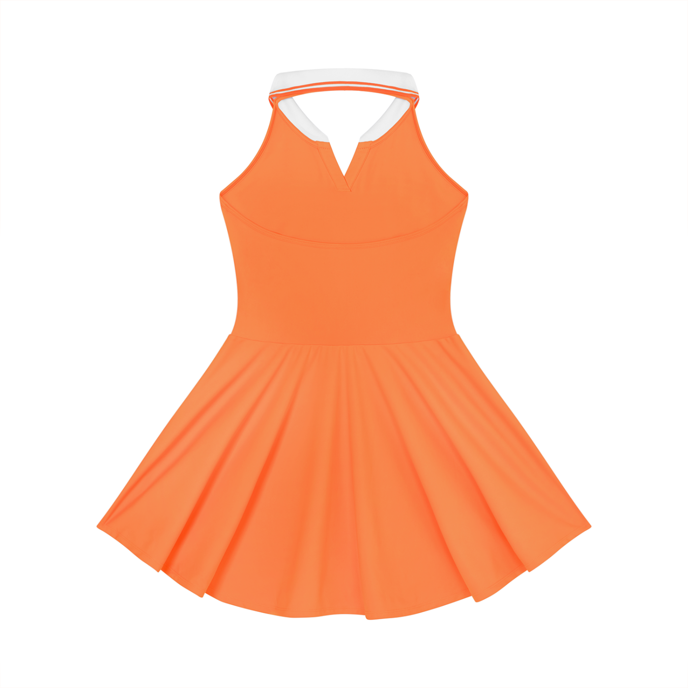 "Game, Set, Match" Women's Collared Halter A-Line Tennis Dress