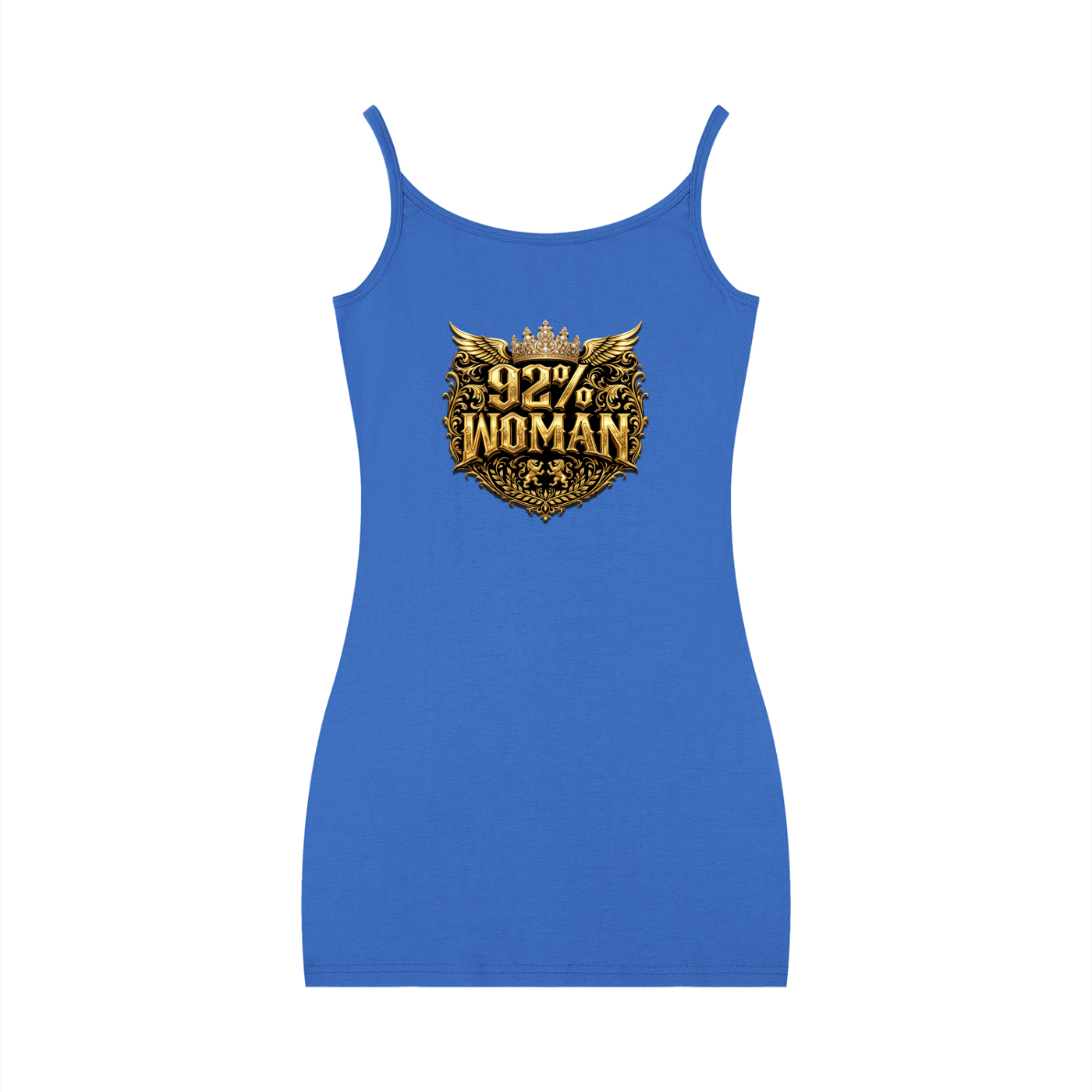 92% Woman – Women's Graphic Bodycon Sleeveless Mini Dress