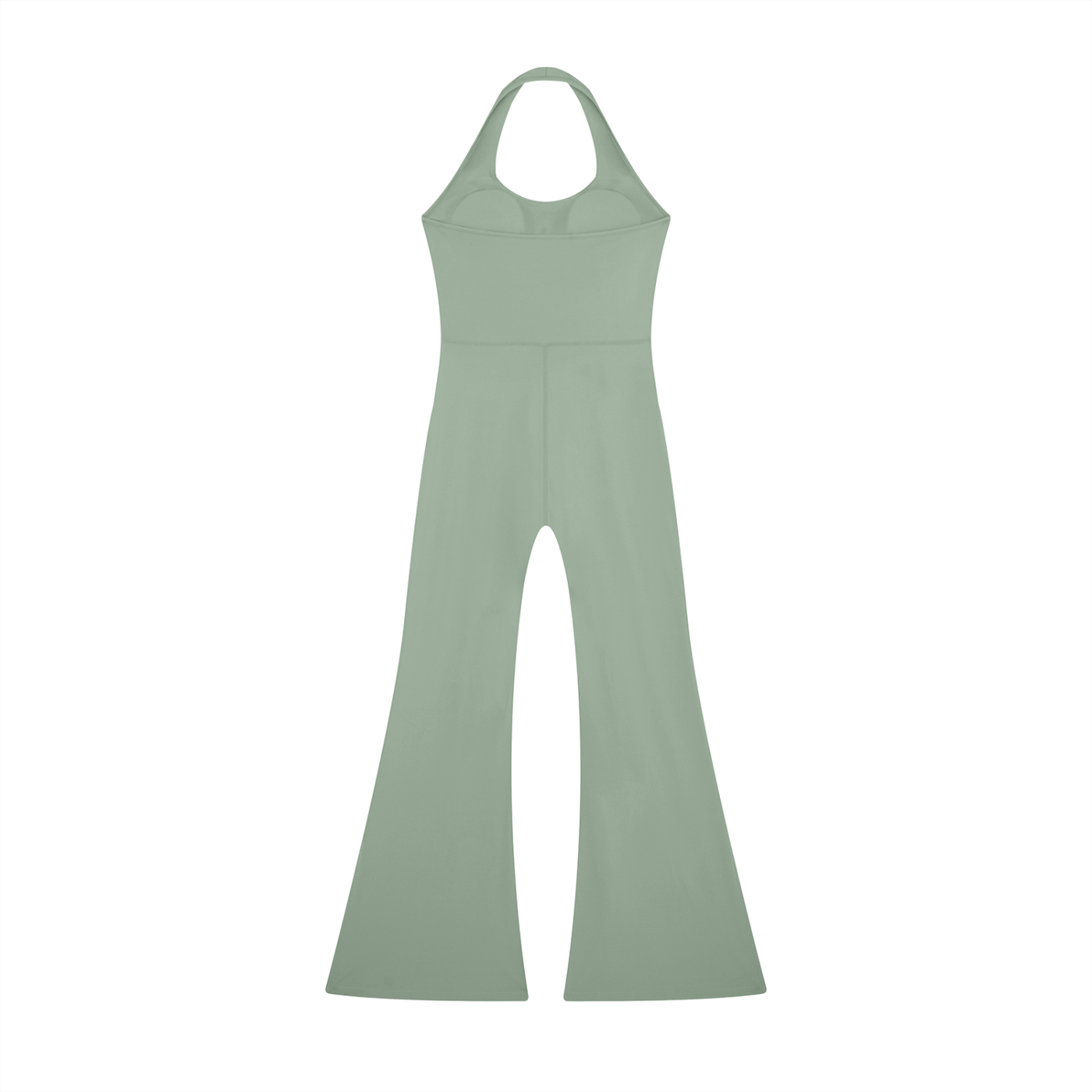 Women's Halter Flared Jumpsuit – Sleeveless Bodycon Maxi Jumpsuit for Gym, Casual & Holiday Wear
