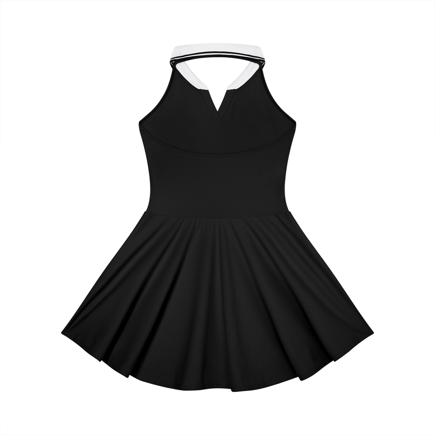 "Game, Set, Match" Women's Collared Halter A-Line Tennis Dress