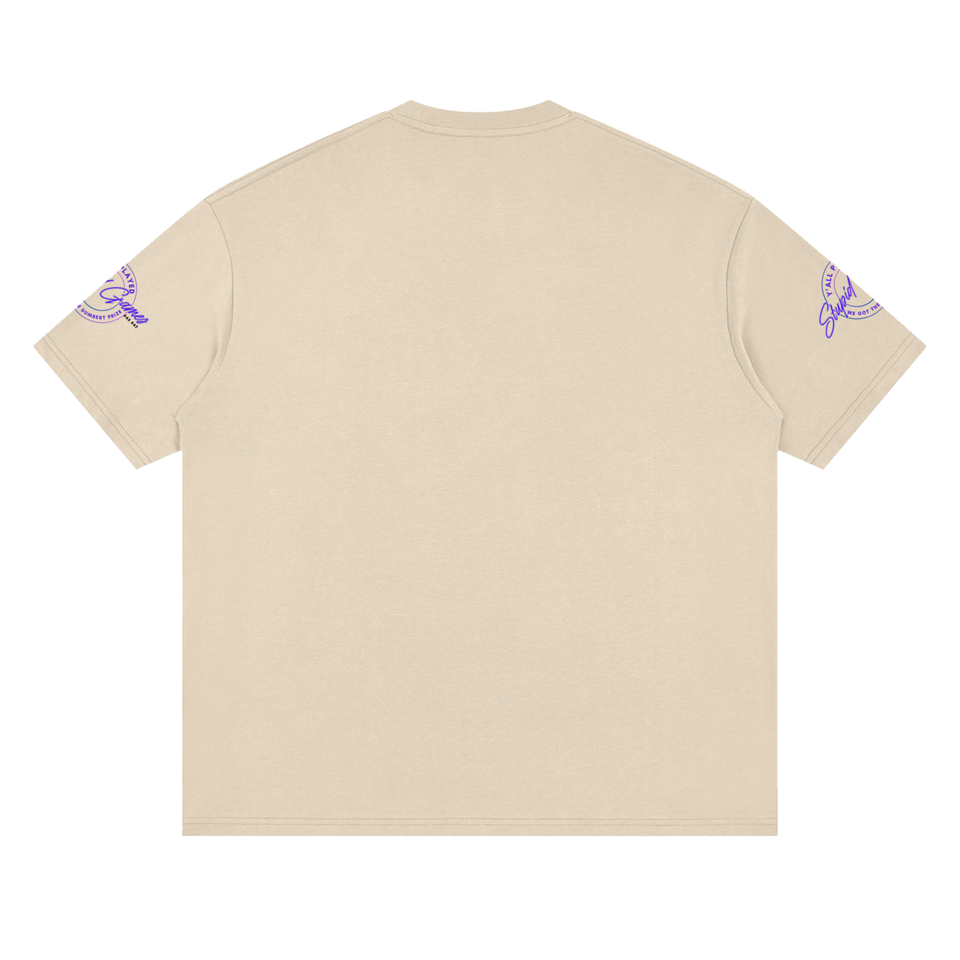 "Played Stupid Games" Streetwear Loose Drop Shoulder Tee
