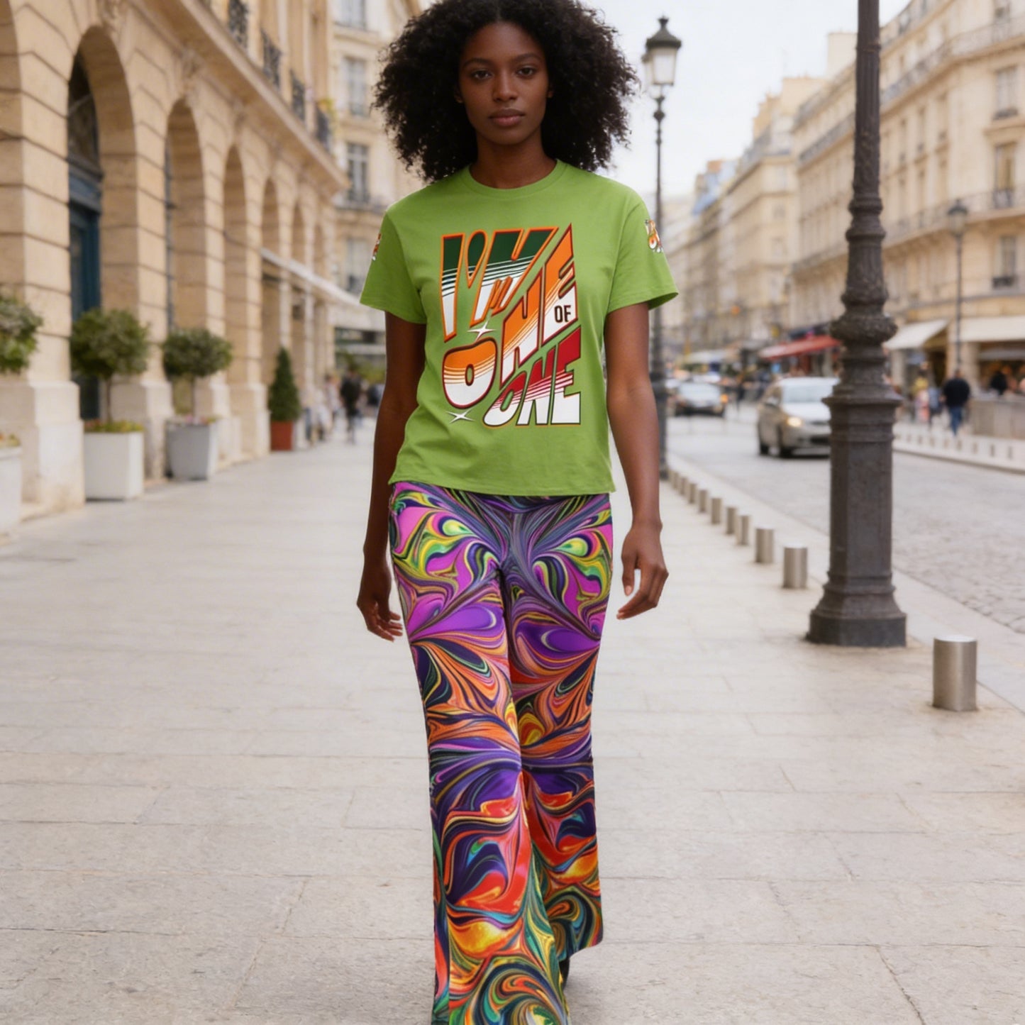 Colorful Flared Leggings