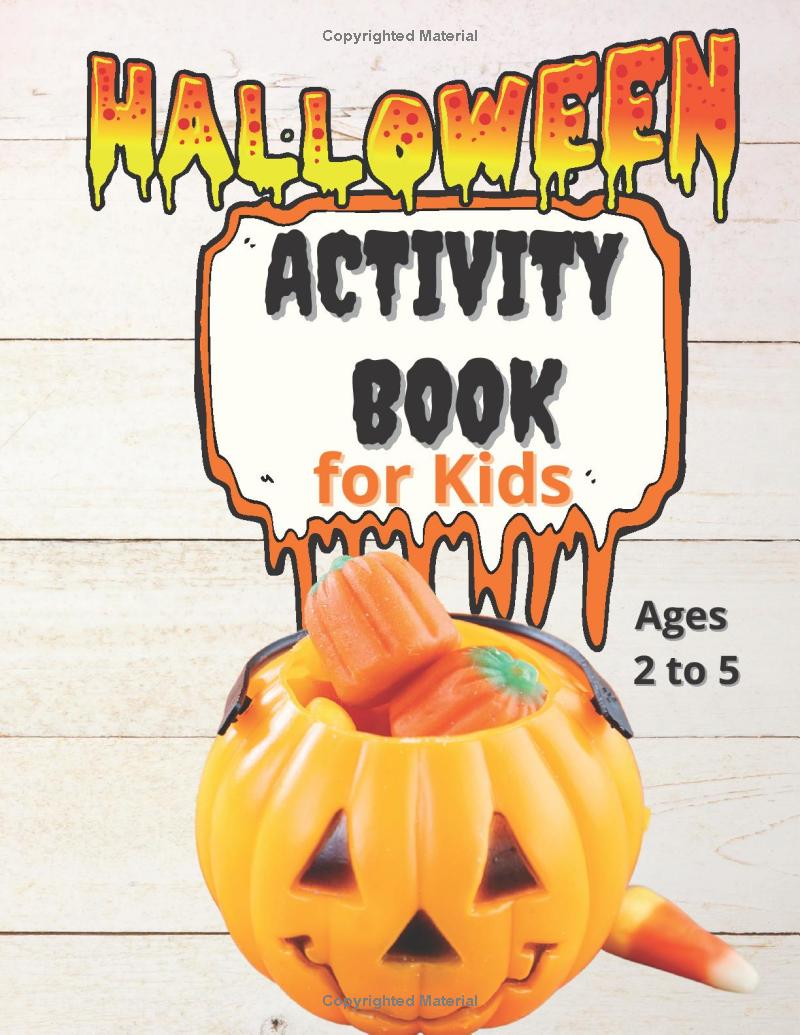 Halloween Activity Workbook for Kids: Coloring, Alphabets, Numbers, Cutting, & more