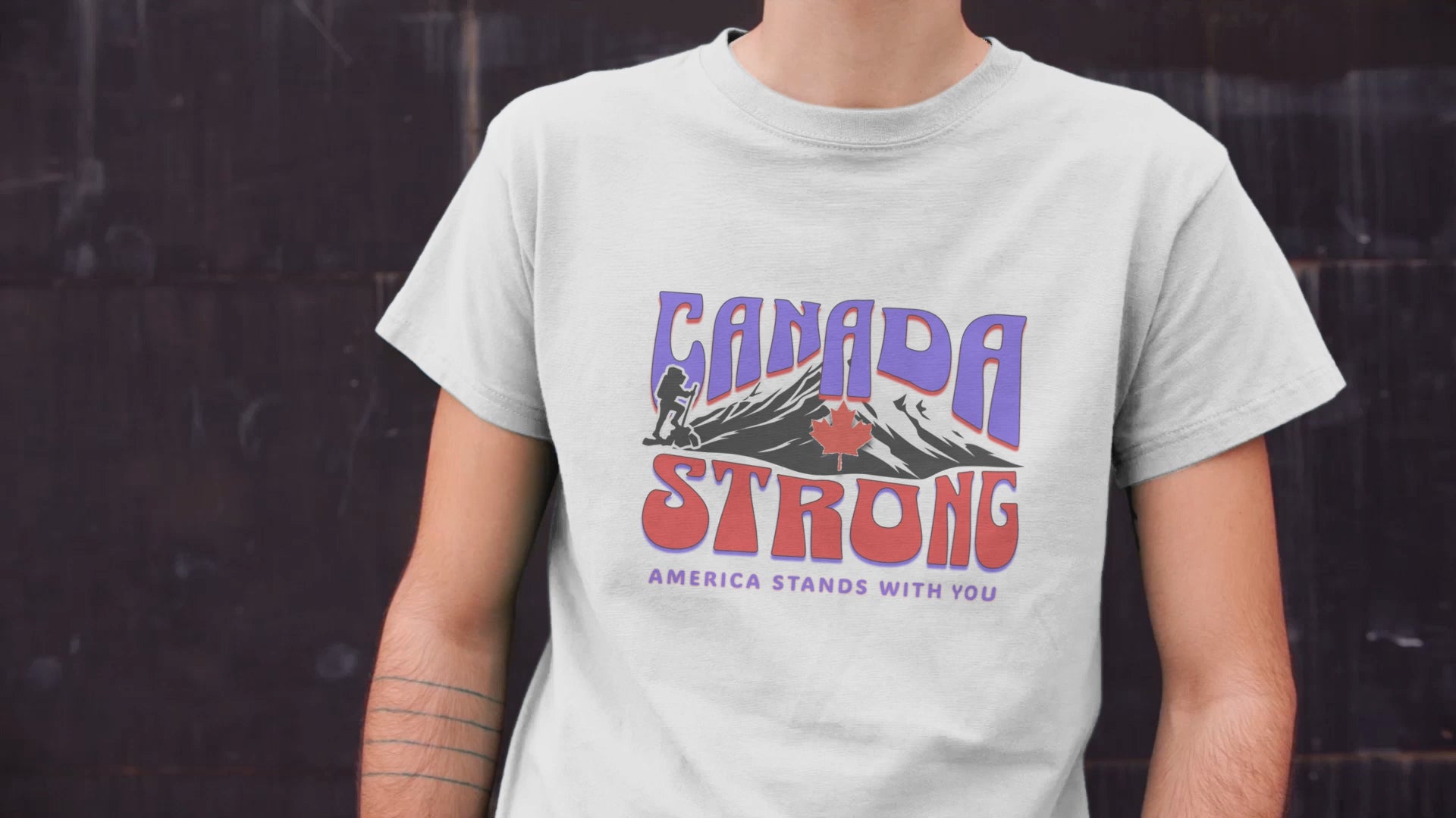Canada and America in Solidarity, Canada Strong Unisex T-Shirt, America and Canada are United, Canada Pride and America Apologizes for Trump