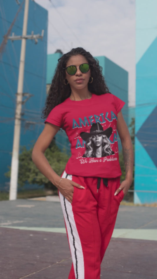 Beyoncé America We Have a Problem T-Shirt – Cowboy Carter Fan Tee, Patriotic Concert Shirt, S–5XL